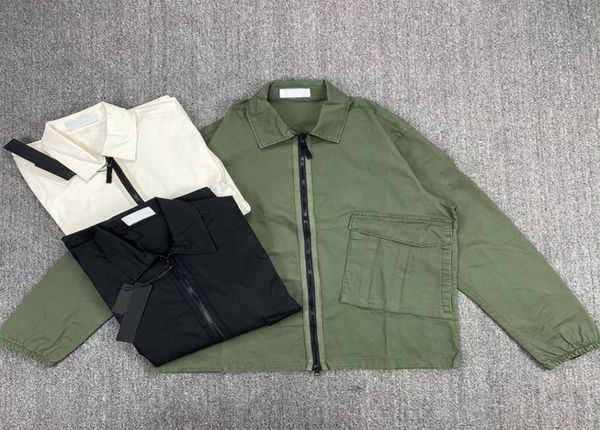2021 new relaxed zipper shirt casual street work wear men039s jacket outdoor fashion sports windbreaker coat8735609, Black;brown